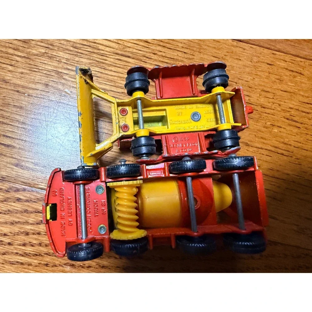 Vintage Matchbox Lesney Construction Lot Foden Concrete Crane Big Bull 1969 1975